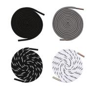 Granvoo 4Pcs Cordon de Rechange pour Sweat à Capuche, 140CM Ficelle de Serrage Universel, Bout en Cuivre Cordon Remplacement pour Pantalon de Jogging, Sweat, Shirts, Pantalons, Sport, Noir et Blanc