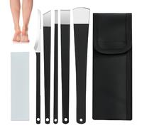Granvoo 5 Pcs Pédicure Râpe à Pieds, Callosités dur Coupe, Professionnel Couteau de Pédicure Kits, Râpe à Callosités, Pour la Peau Morte Cors Peaux Dures de Pieds