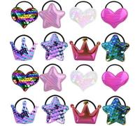 Granvoo Chouchou Cheveux Fille 8 Paires, Différents Styles Rope Hair Ties, Filles Élastiques Cheveux, Rubber Band, Douces Titulaires De Queue De Cheval Accessoires De Cheveux Pour Femmes et Filles
