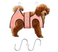 Granvoo Hamac de Toilettage pour Chat et Chien, Petit Sac de Retenue de Toilettage pour Animaux de Compagnie, Support de Toilettage pour Animal Domestique pour Coupe des Ongles (XS, Rose)
