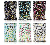 Granvoo Lot de 60 Sac Cadeau Colorés, Pochette Cadeau Anniversaire Enfant, Sachet Bonbons, Sacs de Fête de Pâques, Sachet Cadeau, pour Enfants, Anniversaires, Mariage, Fête, Noël, 24,5 x 17cm