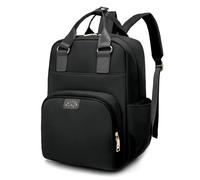 Granvoo Sac à Dos à Langer pour Bébé, Sac à Langer Multifonction de Grande Capacité, Sac à Langer de Voyage avec Crochets Poussette, Poche Isolante, Port Chargement, Sac à Couches Imperméable (Noir)