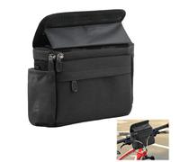 Granvoo Sacoche de Guidon Vélo 4L, Sacoches de Guidon avec Écran Tactile et Bandoulière Réglables, Sac Avant de Vélo Étanche, Sac Vélo de Grande Capacité, Sac Rangement Amovible pour Vélo de Route VTT