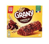 GRANY - Barres Céréales Aux Morceaux De Chocolat, Savoureux Encas Petit Déjeuner 125g - Lot De 4