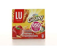 GRANY - Barres Céréales Aux Morceaux De Fraises Et Framboises, 108G - Lot De 4