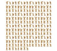 Graootoly 1:72 200/lot de figurines en plastique jouet soldats swordsman action bricolage guerre scène or