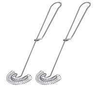 Graootoly 2 Pieces Whisk Oeuf Whisk Whipper Acier Inoxydable Whisk Flat Spring Coil Whisk Egg Frother, Milk and Egg Beater
