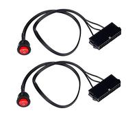 Graootoly 2PCS 50cm Cable Copper Tin Wire 24-Pin Female ATX PSU PC Power Supply Tester Start Up Jumper with ON/OFF Switch