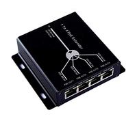 Graootoly 4 ports IEEE802.3Af PoE Extender pour caméra IP étendre la distance de transmission 120M avec ports LAN 10/100Mbps 4 PoE Extender