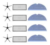 Graootoly Brosses latérales Filtres Mop Pads pour S7 S7+ T7S T7Plus Aspirateur Accessoires