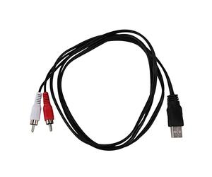 Graootoly Câble USB A mâle vers 2 x mâle AV Câble adaptateur audio vidéo 1,5 m