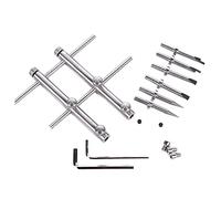 Graootoly Camera Lens Openning Repairing Tool Kit 10-100mm Lens Repair Set with 3 Tips 6 Screws 2 Hexagon Wrench for DSLR Camera