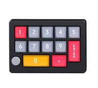 Graootoly Clavier macro programmable à 13 touches - Commutateur mécanique entièrement remplaçable à chaud - 7 couleurs RVB - Noir - Facile à installer