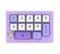 Graootoly Clavier macro programmable à 13 touches - Commutateur mécanique entièrement remplaçable à chaud - 7 couleurs RVB - Violet - Facile à installer