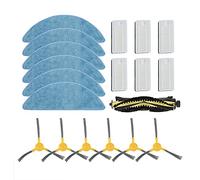 Graootoly Edge Brush + Filtre + Mop + Roller Brush for X500 / X600 Robot Vacuum Cleaner Parts Kit Replacement Kit