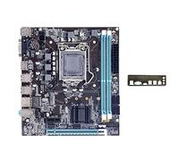 Graootoly H61 Carte Mère+Déflecteur LGA1155 M.2 NVME Soutien 2XDDR3 RAM PCIE 16X pour Bureau pour Gaming Carte Mère