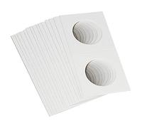 Graootoly Lot de 100 supports carrés en carton pour pièces de monnaie, collection d'albums de monnaie, timbres, porte-pièces de monnaie, étui de rangement