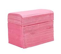 Graootoly Lot de 125 nappes de tatouage absorbantes jetables en tissu de tatouage - de nettoyage imperméable - Nappe en papier double planche - Accessoires de tatouage - 45 x 33 cm - Rose