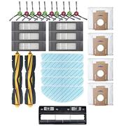 Graootoly Lot de 28 robots pour aspirateur T9 T9max T9power T10 avec brosse, boîte à poussière, filtre de nettoyage de rechange