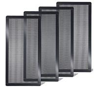 Graootoly Lot de 4 filtres à poussière pour ventilateur d'ordinateur - 120 x 240 mm - Cadre magnétique - Couvercle en PVC anti-poussière