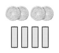 Graootoly Lot de 8 chiffons de rechange lavables pour aspirateur robot robot de nettoyage