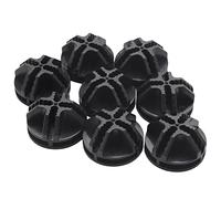 Graootoly Lot de 8 connecteurs carrés en plastique pour armoire modulaire et étagère de rangement carrée à grille métallique (noir)