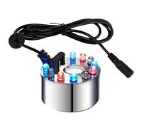 Graootoly Mini Maker, 12 LED Mister Fogger Water Pond Fog Machine Atomizer Air Humidifier for, Christmas
