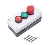 Graootoly NC Arrêt d'urgence NO Rouge Vert Bouton momentané Commutateur Station 600V 10A