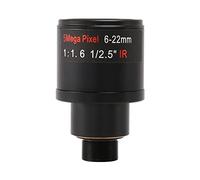 Graootoly Objectif de vidéosurveillance 1/2.5" 6-22mm 5MP monture varifocale Objectif F1.6 Pour 4MP/5MP CMOS/CCD Capteur Sécurité IP/AHD Caméra