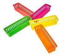 Graootoly Panier à crayons ou panier à crayons pour salle de classe, couleurs aléatoires (lot de 10)