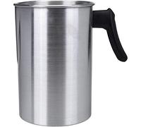 Graootoly Pot de coulée de fabrication de bougies de 1,8 kg, pichet de fabrication de bougies de construction en aluminium, pot de de cire de bec verseur