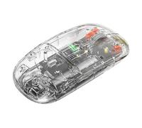 Graootoly Souris sans Bluetooth 3 modes Transparent 2,4 G+BT pour ordinateur portable/tablette