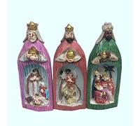 Graootoly Three Men Nativity Set Resin Crafts Three Figurine Roman Nativity Set Abstract