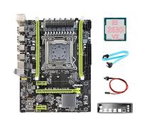 Graootoly X79 Carte Mère Mise à Niveau X79 Pro+E5 2630 V2 CPU+Câble SATA+Câble de Commutateur+Déflecteur M.2 NVME LGA2011 pour