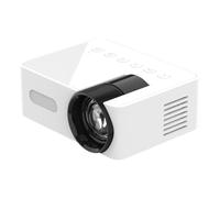 Graootoly YT100 Mini projecteur de maison portable sans portable pour téléphone portable portable et facile à utiliser Blanc