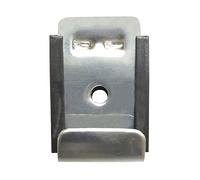 Grapa Lot de 4 miroirs graduables en acier inoxydable 25 x 30 cm