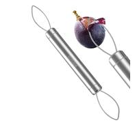 Grape Peeler, Fruit Tool, Stainless Steel Double Headed Skin Remover for Fast Deseeding and Prep, Portable Kitchen Gadget Daily Use, Salad, Berry, Cherry, Cocktail 7.28x0.79 Inches