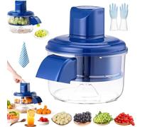 Grape Peeling Machine,2025 New Automatic Small Peeling Tool, Electric Peelers Fruit and Garlic Peeler, Rechargeable Commercial Smart Fruit Machines for easy Kitchen Peeler (Blue)