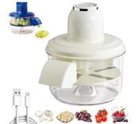 Grape Peeling Machine, Electric Garlic Peeling Machine, Portable, Automatic Small Fruit Removal Tool, Rechargeable Commercial & Home for Cherry Tomato Garlics (White)