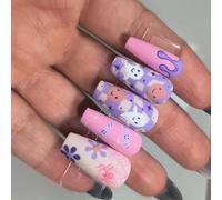 Grape Rose Fleur Webspinner Plan Frauduleux Sabots Halloween Manifestation Thème Persiste Sabots Persistants Substance ABS pour femme Halloween Webspinner Unguis Art Set