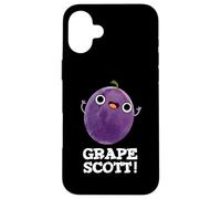 Grape Scott Jeu de Mots drôle aux Fruits Coque pour iPhone 16 Plus