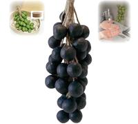 Grape Shaped Soap, Handmade Bar Soaps for Face and Body Wash, Grape Cluster Artisan SoapBar, Decorative Gift for Bridal Showers, Baptisms & Home Spa (20+Gift Box,Dark Purple)