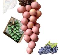 Grape Soap, Grape Soap On A Rope,Handmade Bunch Shaped Bar Artisans, Handcrafted Grapes Soaps,Natural Manual Grape-shaped Soaps, Decorative Gift for Showers, Baptisms & Home Spa (Pink)