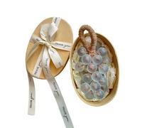 Grape Soap, Grapes Soap On A Rope, Handcrafted Grape and Strawberry-Shaped Soaps, Decorative & Aromatic Soaps for Washing Fresh Air Men Women (Blue)