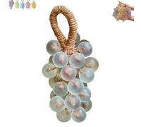 Grape Soap, Handcrafted Grape Soap, Cold-Process Soaps, Cluster Shaped Decor & Aromatic Soaps for Bath and Kitchen - Ideal Gift for Men & Women (Blue: Mint)