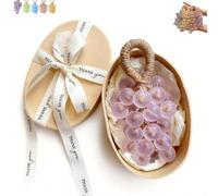 Grape Soap, Handcrafted Grape Soap, Cold-Process Soaps, Cluster Shaped Decor & Aromatic Soaps for Bath and Kitchen - Ideal Gift for Men & Women (Purple with packaging)