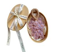 Grape Soap, Handcrafted Grapes Soap on a Ropes, Easy-to-Hang Design & Long-Lasting Lather, Ideal for Bathroom Storage, Daily Use & Travel (Purple)