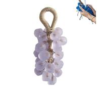 Grape Soap, Handmade Crystal Grape Soap on a Rope Transparent, Gift Box for Bathroom Freshness (Gemstone*C)