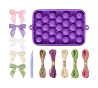 Grape Soap Making Kit | Grape Silicone Soap Mold Kit, Easy-Release Flexible Craft Mould with Jute Rope - for Children Kids Beginners Women Adults