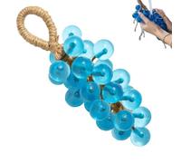 Grape Soap On A Rope, Crystal Grape Soap for Hand Face, Handmade Natural Cold Process Soaps with A Light Fruity Aroma (Blue)